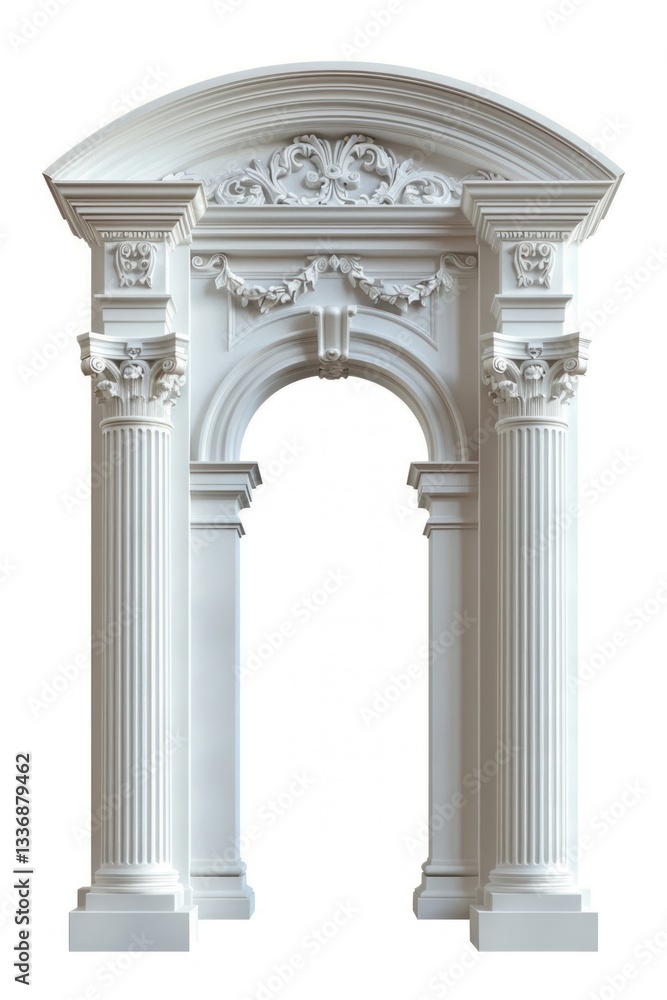 Obraz premium Ornate classical architectural archway