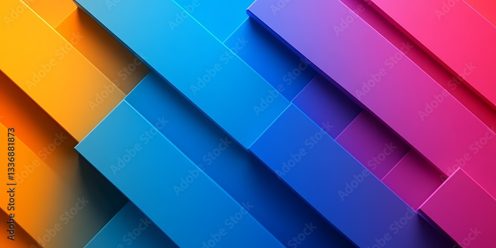 Abstract colorful diagonal stripes