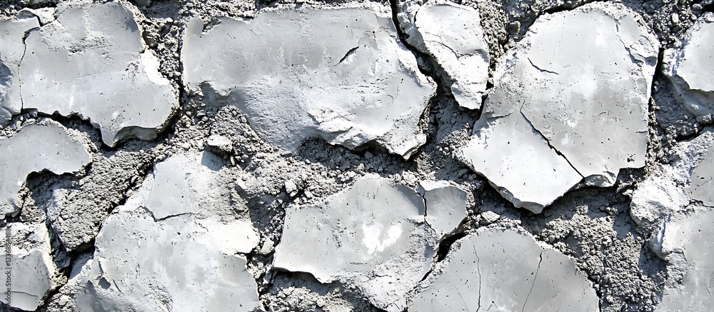 Cracked clay ground texture. Dry soil
