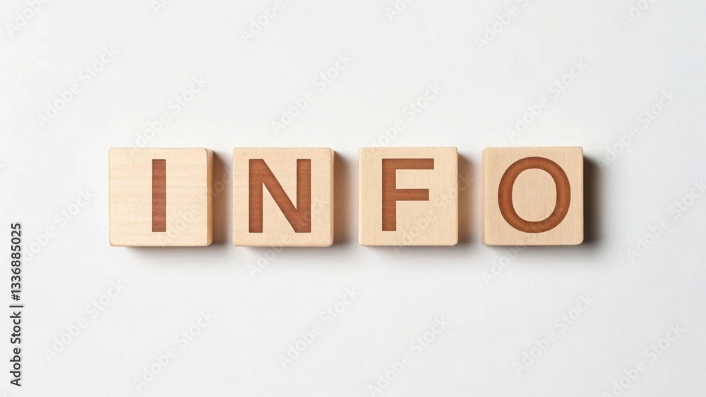 Wooden blocks spelling the word Wooden blocks spelling the word