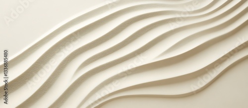 Obraz na płótnie Cream waves abstract background w salonie