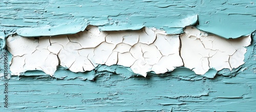 Obraz na płótnie Cracked paint on weathered wood w salonie
