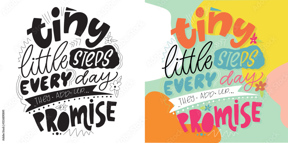 Fototapeta premium Lettering quote for t-shirt design, mug print, bag print, clothes fashion. 100% hand drawn vector image.