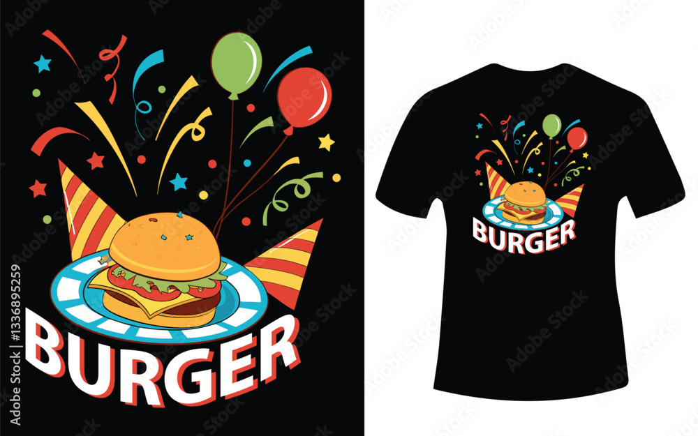 Celebrate World Hamburger Day in style with this fun and mouth-watering T-shirt design Celebrate World Hamburger Day in style with this fun and mouth-watering T-shirt design