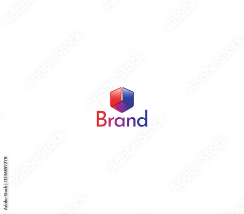 Free Download 3D Letter U or V cube Business Logo with White background.  - GFXLoad