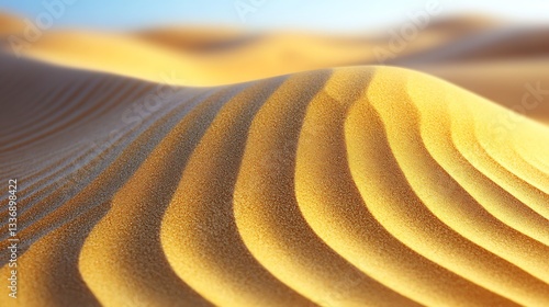 Desert sand dune texture, sunlight, arid landscape