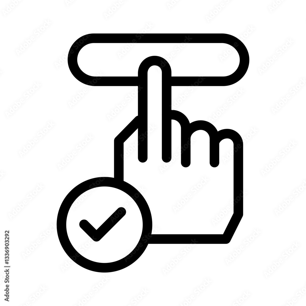 Subscription Hand click icon Subscription Hand click icon