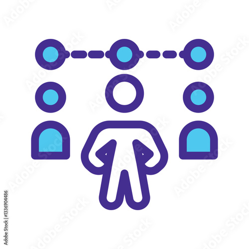 Digital Team work icon