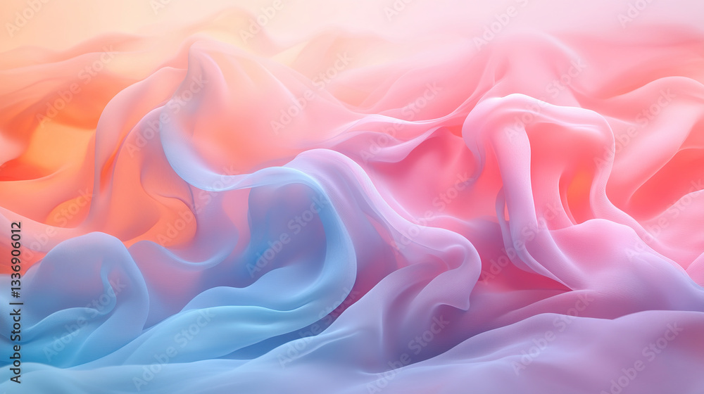 Fototapeta premium Pastel Gradient Flow