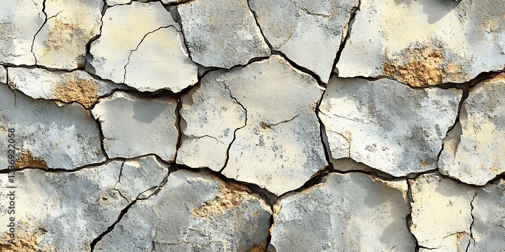 Cracked earth texture, dry land surface