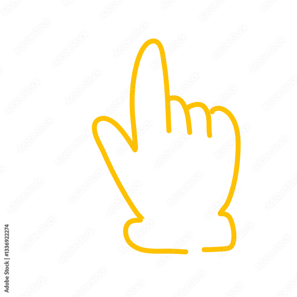 Fototapeta premium Mouse cursor hand finger 