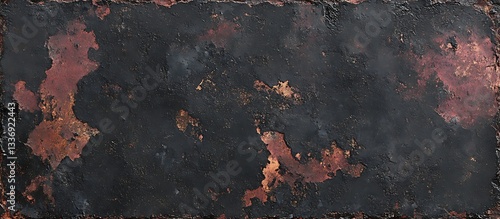 Obraz na płótnie Dark, textured surface; rusty, burnt look w salonie