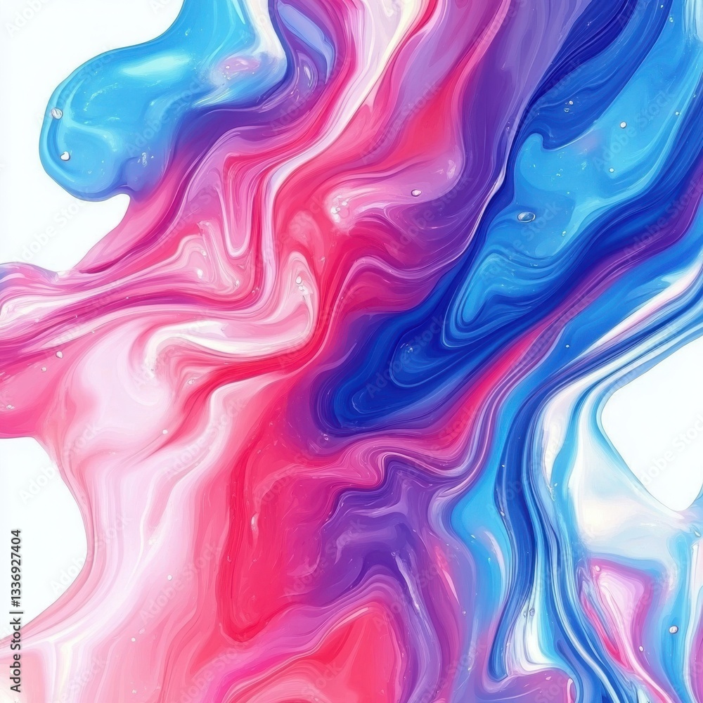 Fototapeta premium Abstract_colorful_fluid_liquid_paint_background