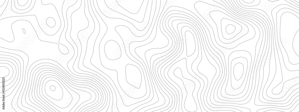 Fototapeta premium Abstract topography pattern lines sea map area space geometric strip grid line topo map technology modern design white background.