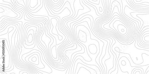 Abstract topography pattern lines sea map area space geometric strip grid line topo map technology modern design white background.