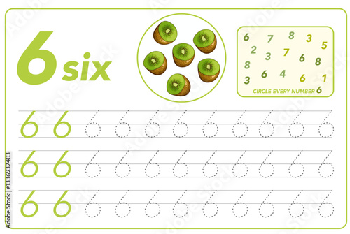 Children cards numbers. Kids Learning Material. Learning numbers, tracing number practice worksheet for kids learning. Play cards for kids learning maths. Mathematics cards for children with fruits