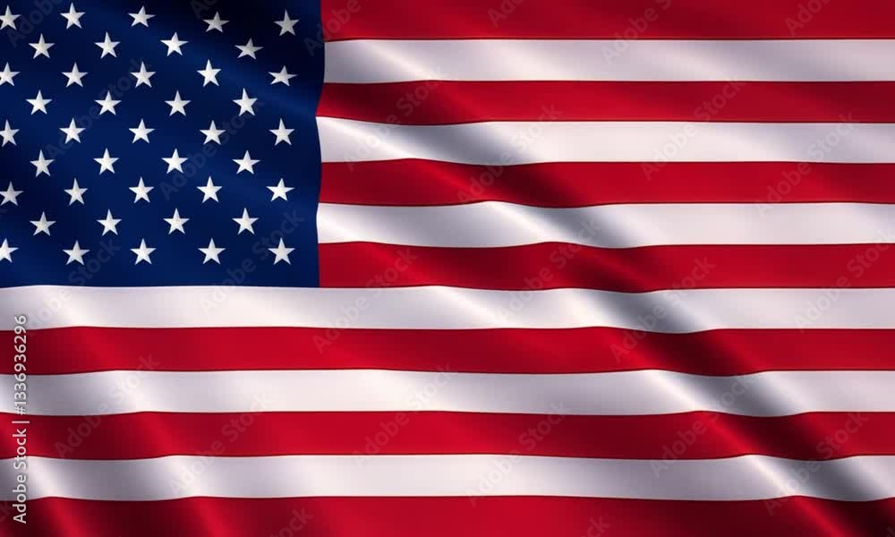 American Flag Wave for Memorial Day or 4th of July Independence Day of America American Flag Wave for Memorial Day or 4th of July Independence Day of America