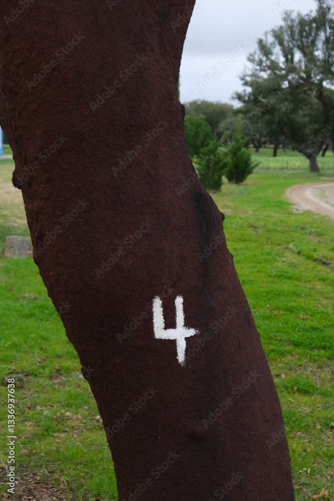 cortiça alentejo portugal quinta faenda arvore número 4