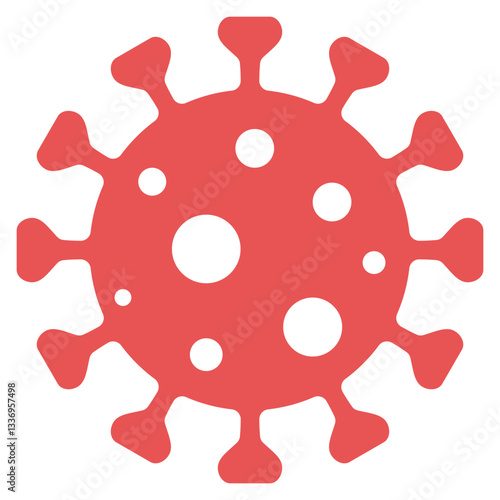 Virus, bacteria, microbes icon. Set vector bacteria sign in flat style. Microbe bacteria icon isolated on white background.