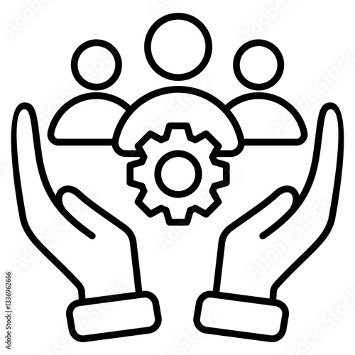 Human Resources Outline Icon