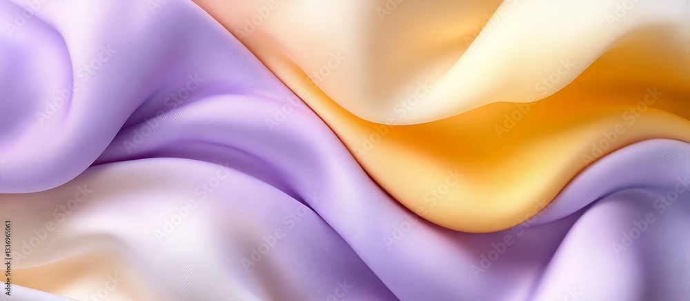 Soft pastel fabric, flowing waves, abstract background