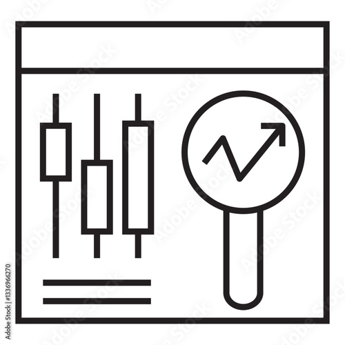 economic analyst vector icon