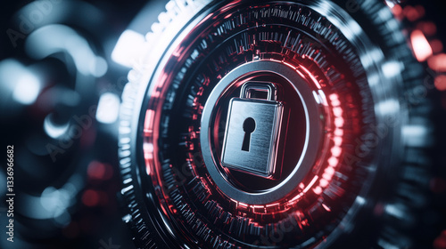 cybersecurity data protection encryption concept
