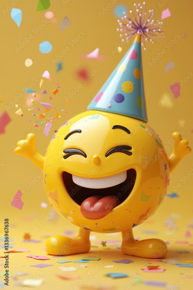 emoji birthday party with confetti emoji birthday party with confetti