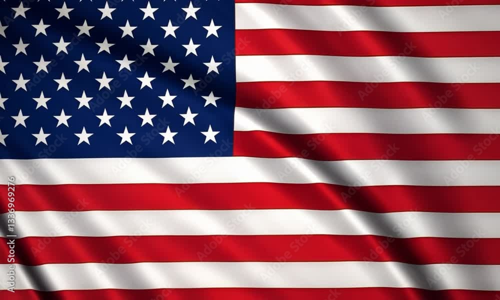 American Flag Wave for Memorial Day or 4th of July Independence Day of America American Flag Wave for Memorial Day or 4th of July Independence Day of America