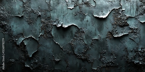Obraz na płótnie Dark, textured wall, grunge background w salonie