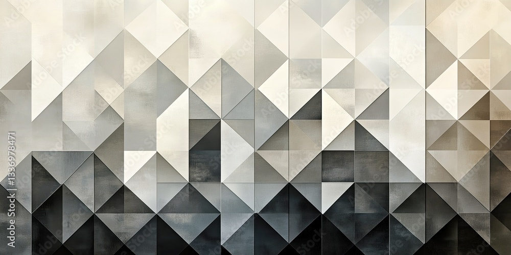 Elegant abstract geometric design with overlapping monochrome shapes Elegant abstract geometric design with overlapping monochrome shapes