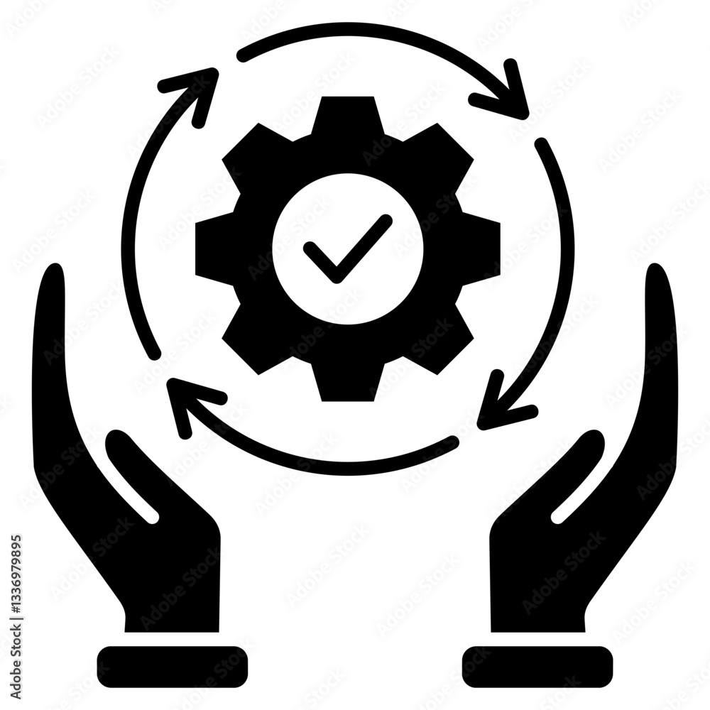 Sustainability Glyph Icon Sustainability Glyph Icon