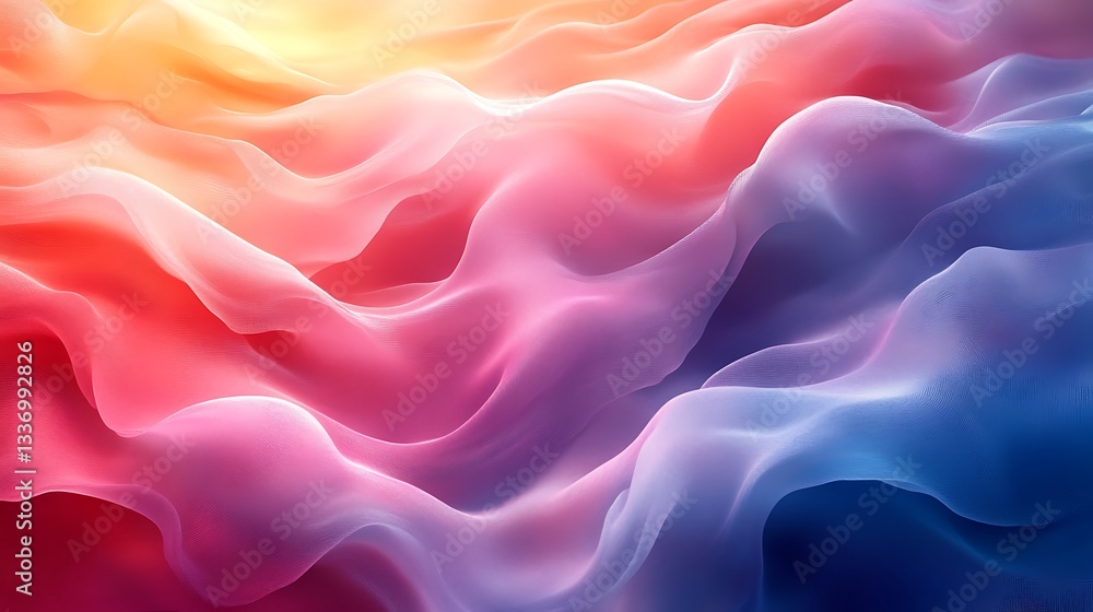 Abstract Colorful Waves Flowing Seamlessly Abstract Colorful Waves Flowing Seamlessly