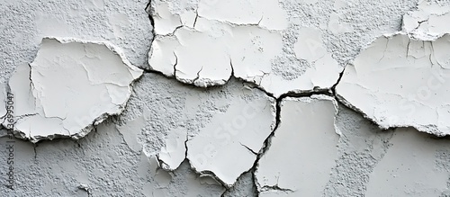 Obraz na płótnie Cracked plaster wall texture (2) w salonie