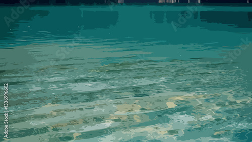 Turquoise sea water