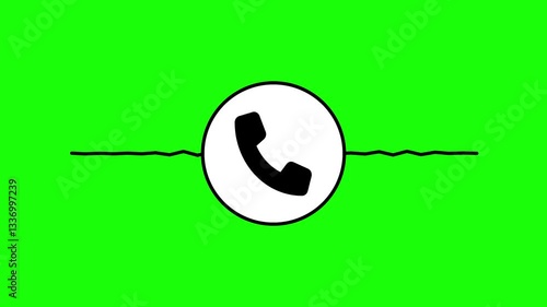 Minimalist Podcast Design with Sound Waves Animation on a green background