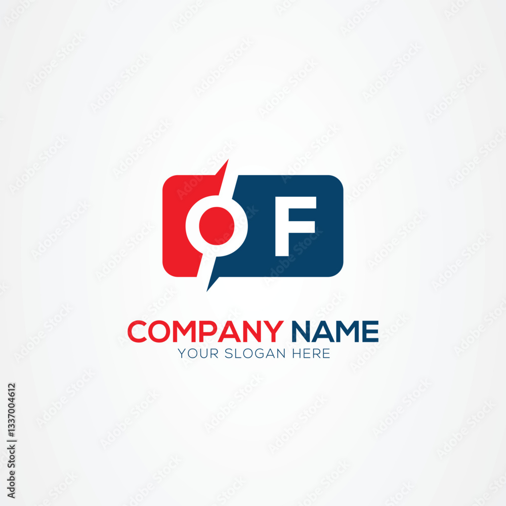 OF or FO Creative Modern Letters Logo Design Element OF or FO Creative Modern Letters Logo Design Element
