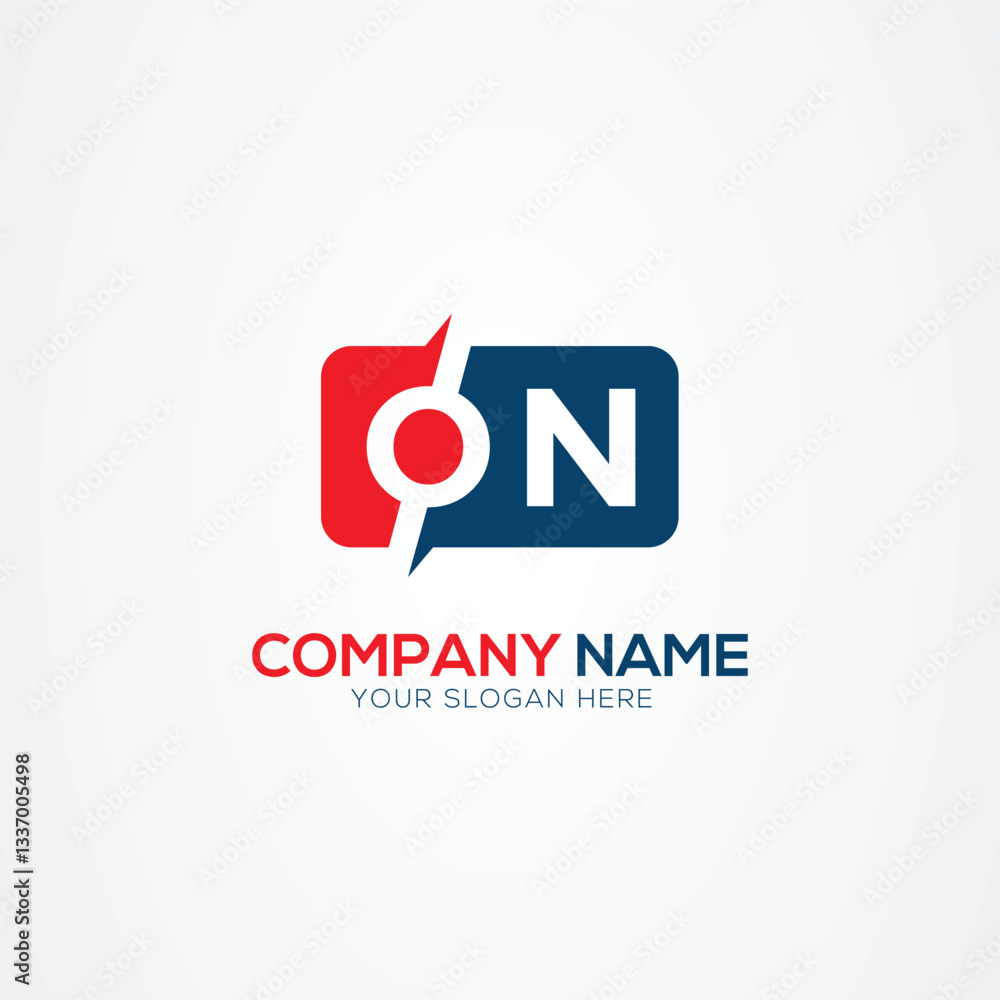 ON or NO Creative Modern Letters Logo Design Element ON or NO Creative Modern Letters Logo Design Element