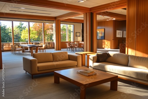 Wallpaper Mural Spacious, modern, light-filled common area with natural light Torontodigital.ca