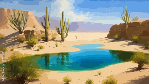 Desert illustration