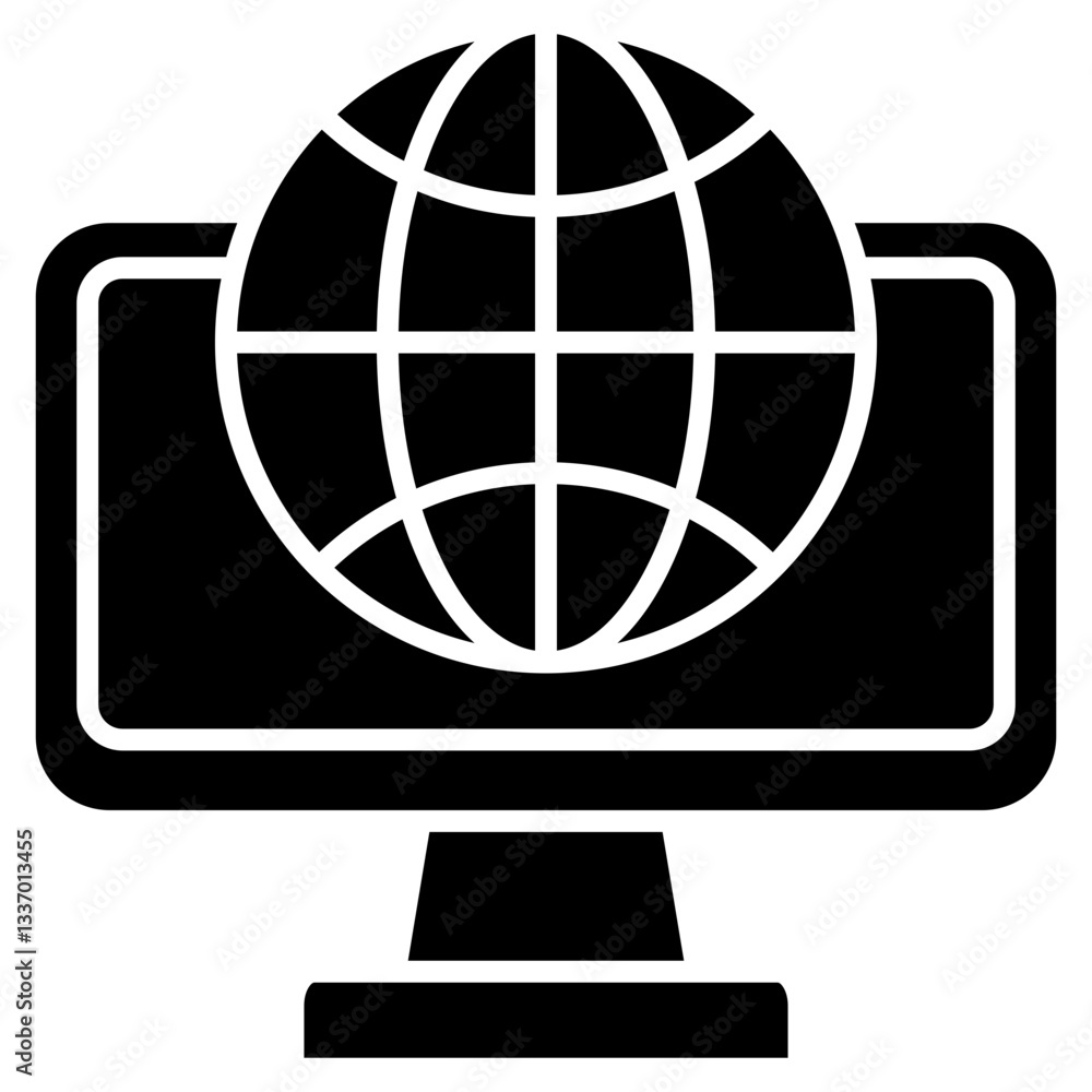 Website Glyph Icon Website Glyph Icon