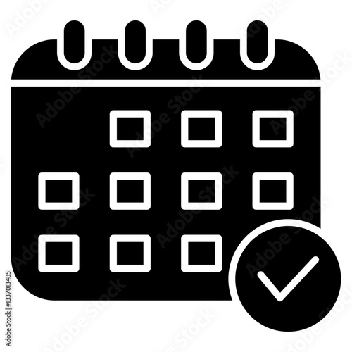 Calendar Glyph Icon