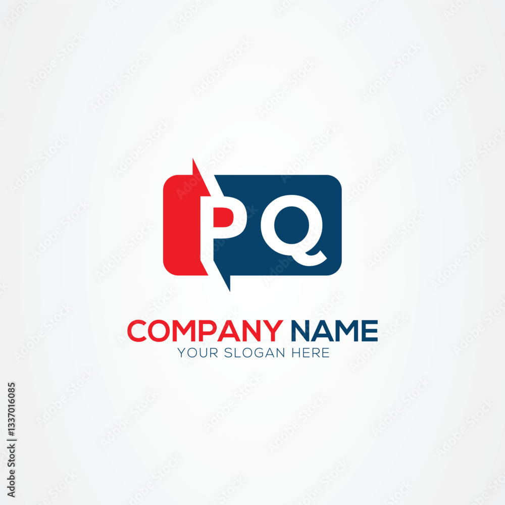 PQ Creative Modern Letters Logo Design Element PQ Creative Modern Letters Logo Design Element