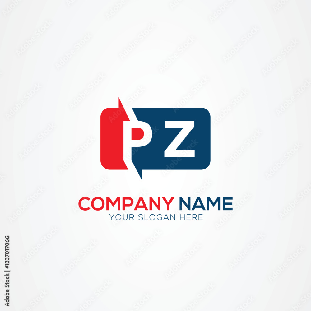 PZ or ZP Creative Modern Letters Logo Design Element PZ or ZP Creative Modern Letters Logo Design Element