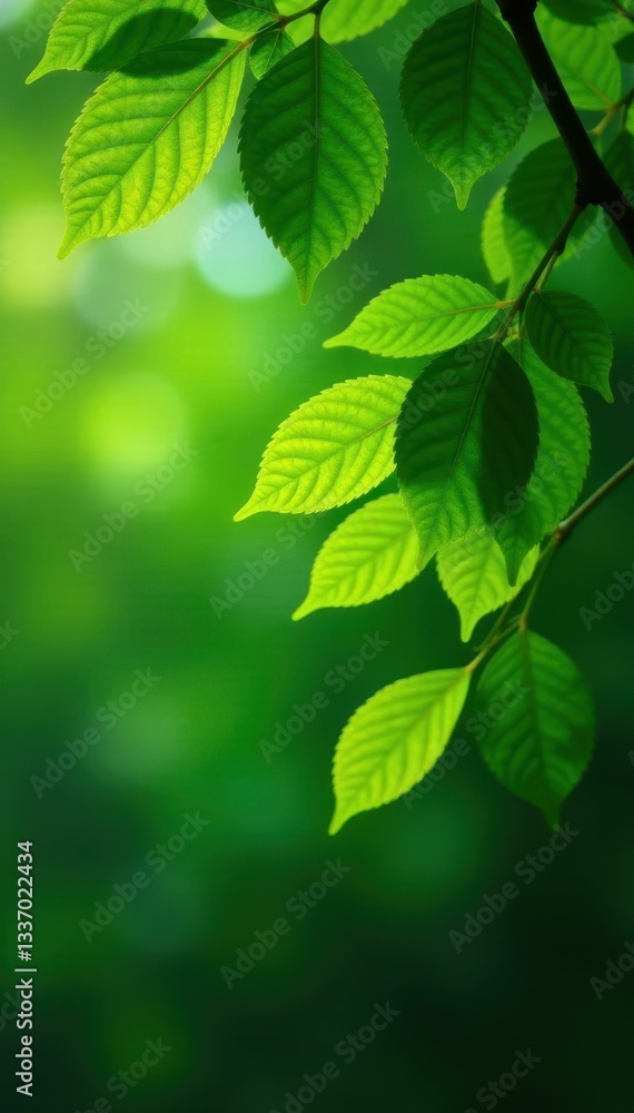Dense green tree leaves create a solid, natural backdrop , green, nature, environment Dense green tree leaves create a solid, natural backdrop , green, nature, environment