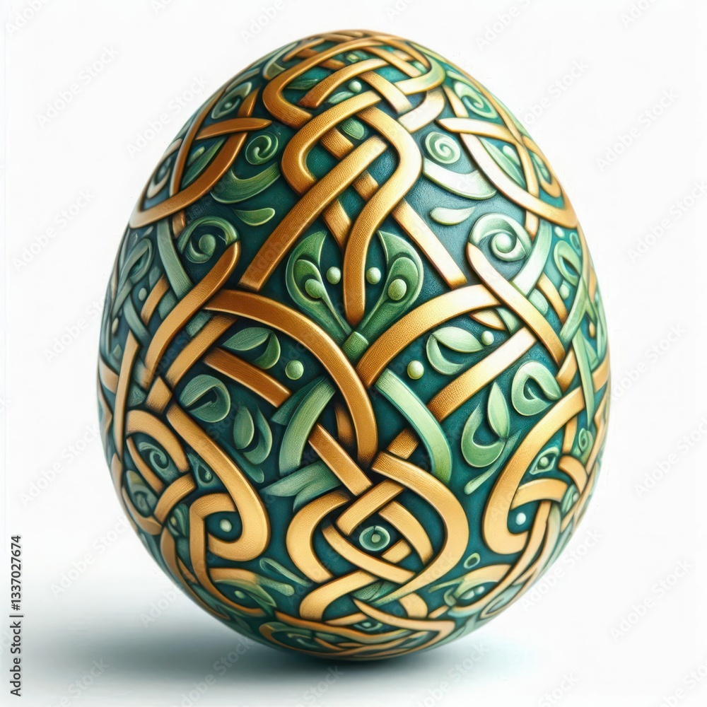 Exquisite Handcrafted Knotwork Egg Exquisite Handcrafted Knotwork Egg