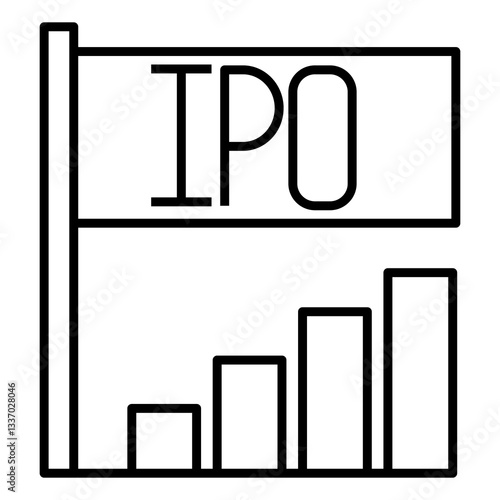 IPO vector icon