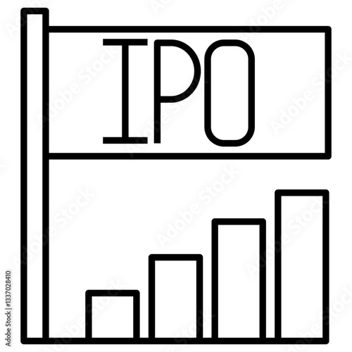 IPO vector icon