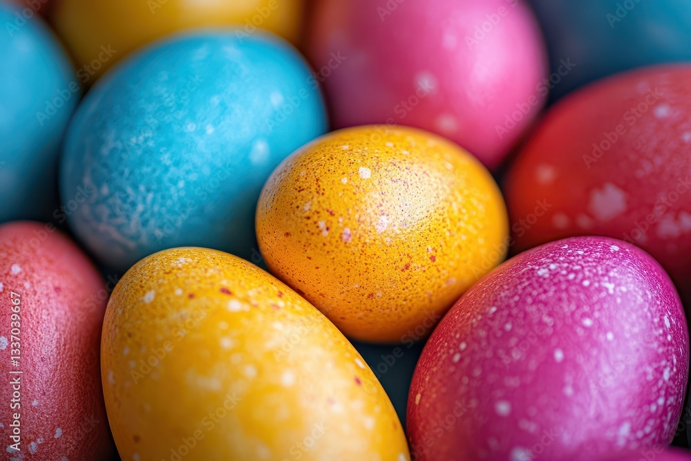 Vibrant Easter eggs for celebration Vibrant Easter eggs for celebration