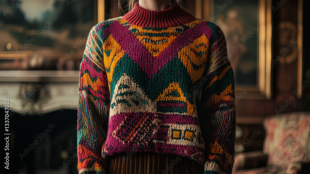 Fototapeta premium ユニークで個性的な冬のダサセーターコレクション